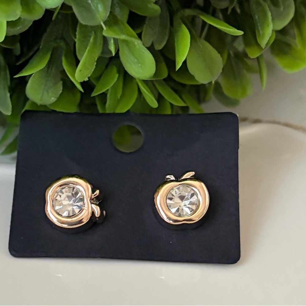 🩵 Gold and Silver Apple Stud charm decals